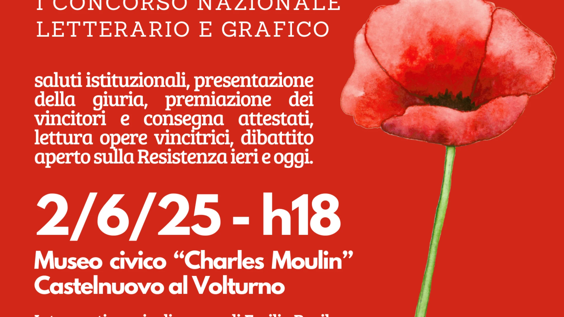 Castelnuovo al Volturno: il 2 giugno la premiazione del concorso “La Resistenza per un giovane”